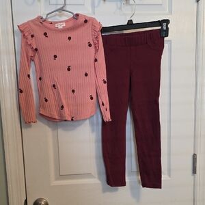 Cat & Jack Coral Long Sleeve Top